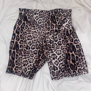 ONZIE cheetah print biker shorts